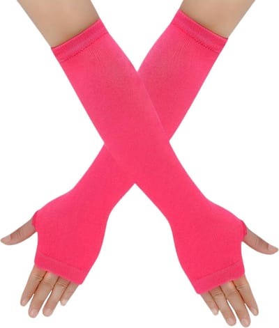Nivard Armstukken - Polswarmers - Armwarmers Dames - Duimopening - Roze