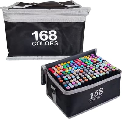 Alcohol Markers Set – Twinmarkers 168 Stuks – Voor Volwassenen & Hobby