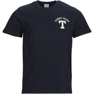 Tommy Jeans  T-shirt Korte Mouw TJM REG CURVED LETTERMAN TEE