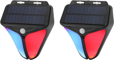 Draadloos Zonne-energie Bewegingssensor Alarm met 129dB Sirene en Stroboscoop