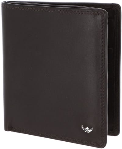 Golden Head Leren kaarthoes Polo RFID Protect Kombischeintasche ohne Münzfach 1255 Dunkelbraun donkerbruin