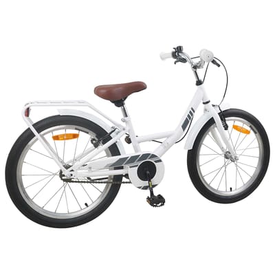 vidaXL - Kinderfiets - 18 - Inch - voor - 5-7 - jaar - oud - Wit