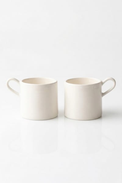 vtwonen - Waxinelichthouders - Keramiek - 8.5x6x7cm - Set van 2