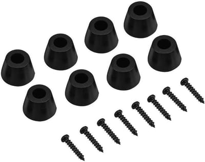 Rubberen voeten set van 8 stuks - Anti-vibratie pads voor luidspreker, gitaarversterker en auto subwoofer