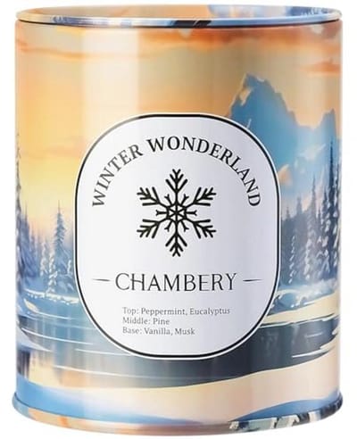 Winterkaars - Geurkaars - Sfeerverhogend Werken - Lange Brandduur - 9 oz - Winter Wonderland