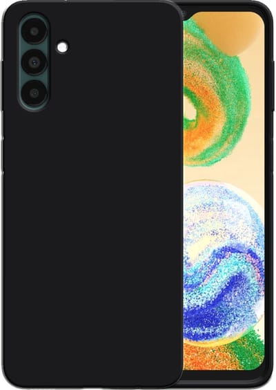Smartphonica Siliconen hoesje voor Samsung Galaxy A04s / A13 5G case met zachte binnenkant - Zwart geschikt voor Samsung Galaxy A04s;Samsung Galaxy A13 5G