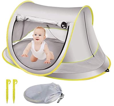 Pop-up baby strandtent met UV-bescherming UPF 50+ voor reizen en buitenactiviteiten