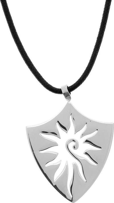 Behave - Ketting (verstelbaar) met schildhanger - Zilverkleur zonmotief - Urban stijl