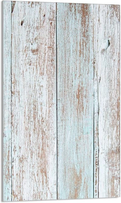 Fornuis afdekplaat - Snijplank kookplaat - Keukenblad beschermen - Gehard glas - 30 x 52 cm - Hout design
