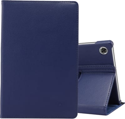 Hoesje geschikt voor Apple iPad 10.2 2019/2020 inch 360° Draaibare Wallet case /flipcase stand/ hardcover achterzijde/ kleur Donkerblauw