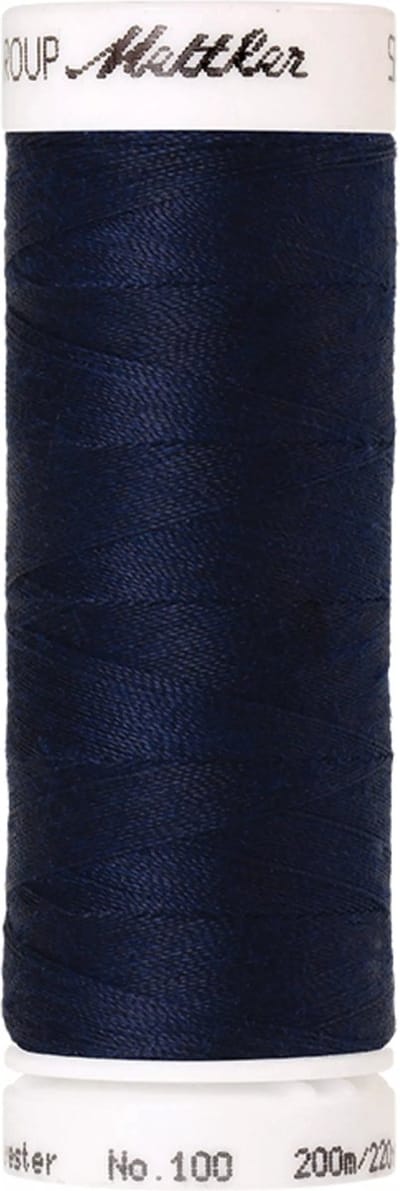 Amann Mettler Seralon Naaigaren – Midnight Blue (1465) – 200 m – No. 100 – 100% Polyester – Per Stuk