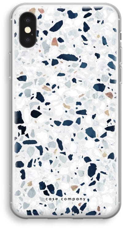 Case Company® - Hoesje geschikt voor iPhone XS hoesje - Terrazzo N°1 - Soft Cover Telefoonhoesje - Bescherming aan alle Kanten en Schermrand
