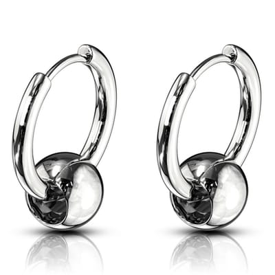 Oorbellen Captive Ball action ringen ©LMPiercings
