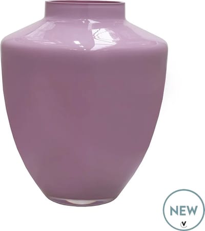 Vaas Tugela | Small | light pink - Licht roze | Mondgeblazen glas | Ø24,5 x H29 cm