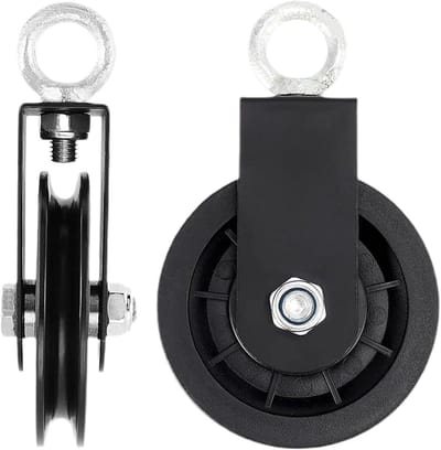 Fitness Katrol Wiel - Home Gym Katrol - Kracht Training - Knoopvrij Touwsysteem - 15.3 x 9 x 3.1 cm