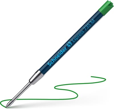 Schneider balpenvulling - Express 735 - penpunt M - groen - S-7364