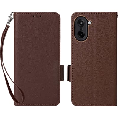 Comfycase OnePlus Nord CE5 Book Case met Koord Bruin