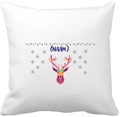 Akyol - kerst rendier met eigen naam Kussen hoes - Kerstmis - kerst beker - winter - kerst - christmas - kerst cadeau - 40 bij 40 cm