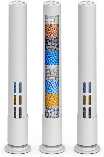 Besjaar Douchefilter - Waterfilter Voor Douchekop - Model 1002026 - 2 Stuks filters - Wit