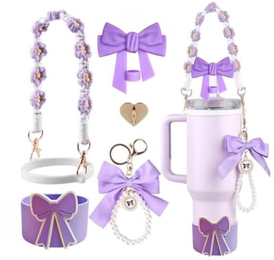 longziming -Becher Zubehör-Set - Accessoire Set - Scratch-Resistant Silicone Protection - Lebensmittelechtes Silikon - Valentine’s & Party Design