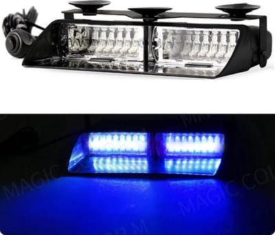 TLVX Auto Zwaailicht Blauw Universeel / Stroboscoop / Raamflitser / Strobe Light / Flitser / Zuignappen / 12 volt sigarettenaansteker plug and play / Schakelaar / Flits instelbaar / Set compleet