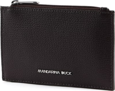 MANDARINA DUCK Leren Kaarthouder Mellow Urban Wallet Mole Donkerbruin