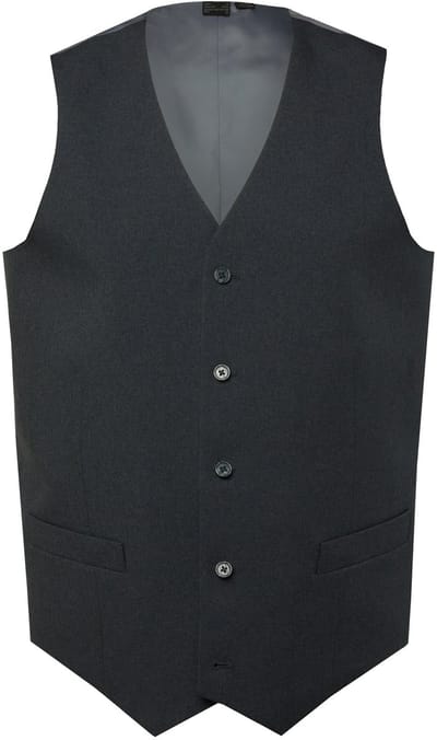 Men Plus - Heren - Bodywarmer business mix & match Porto - Grijs - Maat 54