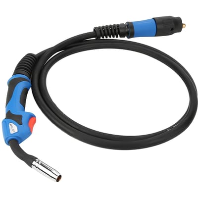 Torche de soudage MIGMAG MB15 à gaz blindé, connecteur standard européen, 3 m noir