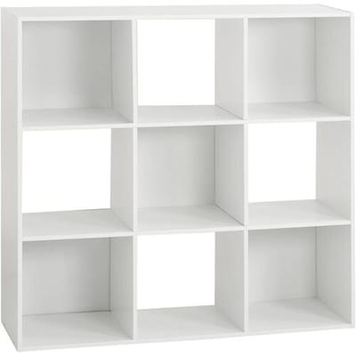 5five Compartimentenkast met 9 Planken - Wit, 100,5 x 32 x 100,5 cm