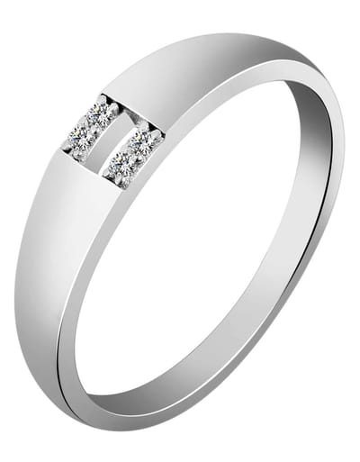 AKZENT Akzent Dames Ring "Jorunn" aus 925 Sterlingzilver, gerhodineerd, duurzaam, Gr.