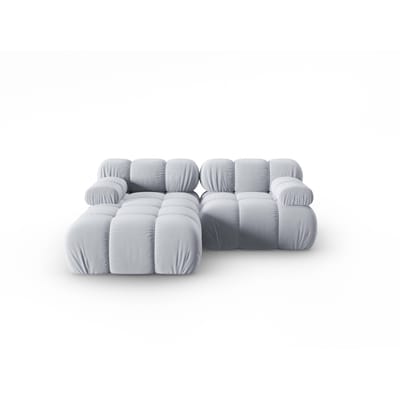Modulaire-3-zitshoekbank Tropea links velvet | Milo Casa