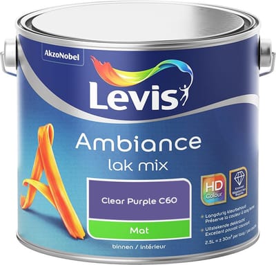 Levis - Ambiance Lak Mat Mix - Clear Purple C60 - Mengverf - 2,5 L