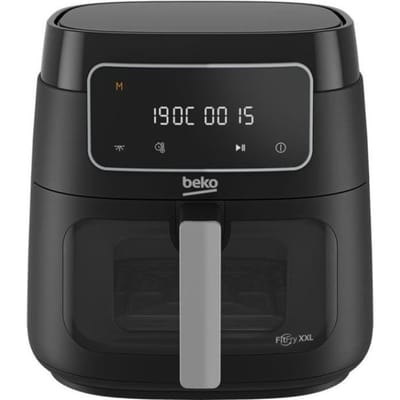 Friteuse multifonction a air chaud - BEKO - FRL3374B - 1900 W - 7,6 L pour 2 kg de frites - Ecran LCD tactile - Noir