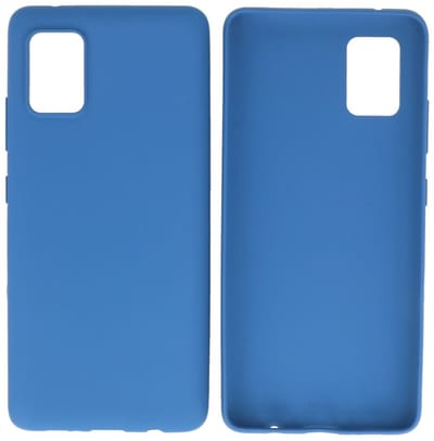 Hoesje Geschikt voor de Samsung Galaxy A31 - Backcover Color Telefoonhoesje - Navy