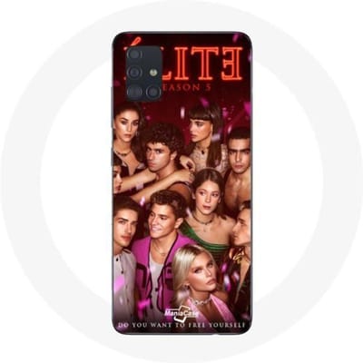 Coque pour Samsung Galaxy A51 Elite série saison 5 equipages les couples d'acteurs