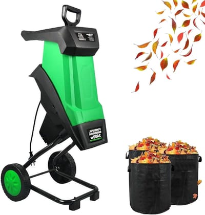 Elektrische Tuinversnipperaar - Takken Mulcher - Tuinafval Verwerken - Krachtige 2400W Motor - 40mm Snoeidiameter - Zwart