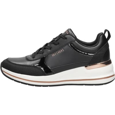 Skechers BILLION 2 - FINE SHINE Dames Sneakers - Zwart