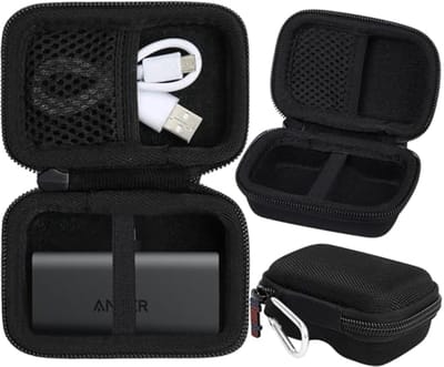 Vervangende Hard Case voor Nano Power Bank 5000mAh en Oplader - Beschermcase (Zwart)