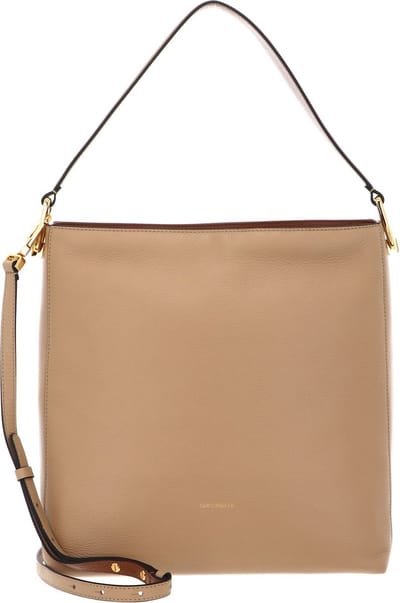 COCCINELLE Leren Handtas Schoudertas Liya Handbag Fresh Beig / Cuir Beige