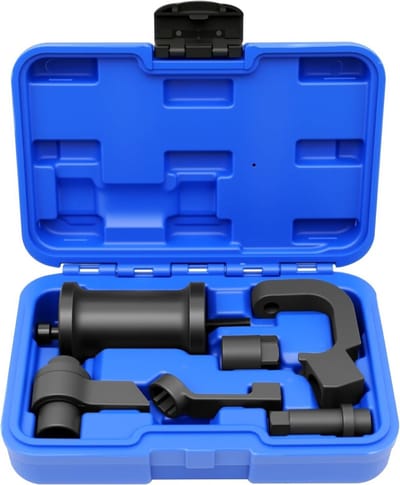 7-delige brandstofinjector verwijdertoolset, injector puller en extractor met glijhamer voor VW Audi VAG 1.6 2.0 TDi Diesel T10402 T10415, ideaal voor motoronderhoud en reparatie