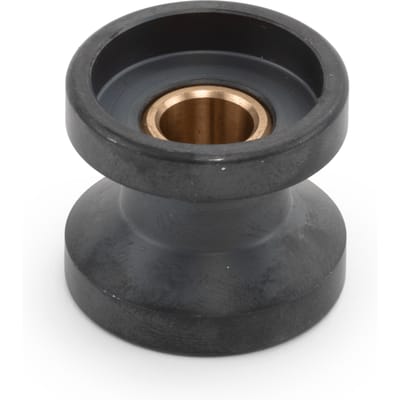 Wheel with bearing bushing