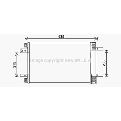 Condensator, airconditioning AVA COOLING CN5311D