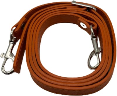 FIFO Verstelbare Modieuze Kunst Leren Schouderriem Tas – Kastanjebruin/Roestbruin/Zilverkleurig – Schouderband – Leren Tassen riem – Fashion – Leer – Losse riem – Losse band – Tassen band – Tassen hengsel
