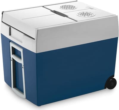 DYNA® Elektrische koelbox 12 en 230 volt - Elektrische koelbox - Koelbox - 48L - Blauw - ‎40cm x 54cm x 46cm