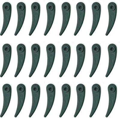 Grasmaaieraccessoires - Grasmaaiermessen - Geschikt voor ART23-18LI ART26-18LI - Kunststof maaimessen Halvemaanvorm zonder gaten