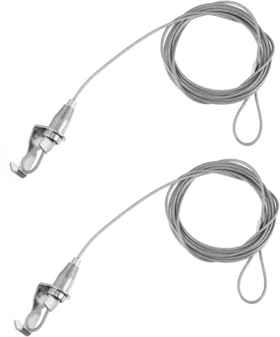 Stalen Koord Gordijnen - Hangtouw - Decoratie Ophangen - Duurzaam Roestvrij Staal - 240 cm - Zilver