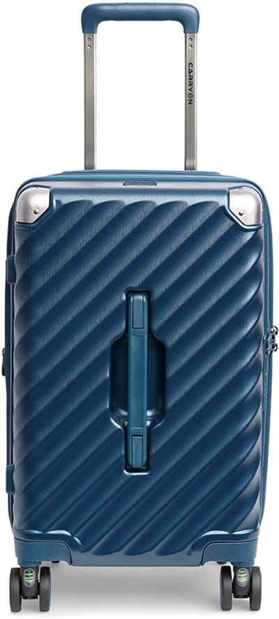 CarryOn Trunk Handbagage Koffer 44 ltr – Harde Trolley met expander – TSA-slot – Blauw