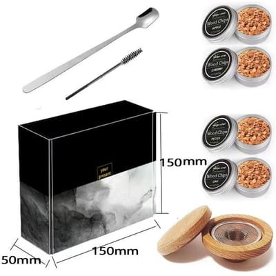 1 Set Cocktail Rooktool Set Massief Hout Rook Cocktail Kruiden Set Perfect Cadeau Voor Mannen Essentieel Voor Cocktails