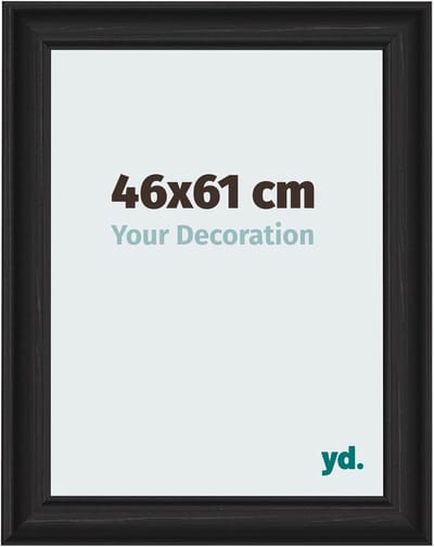 Your Decoration - Fotolijst 46x61 cm - MDF - Zwart Houtnerf - Lazio