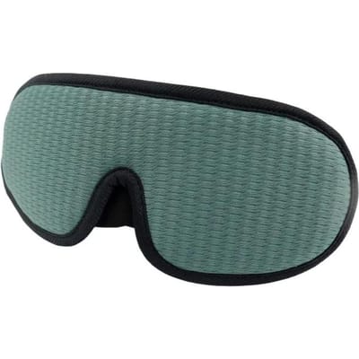 3D Verduisterende Slaapmasker Zacht Gevoerd Reis Schaduwkap Rust Ontspan Slaap Blinddoek Oogmasker Ooglap groen